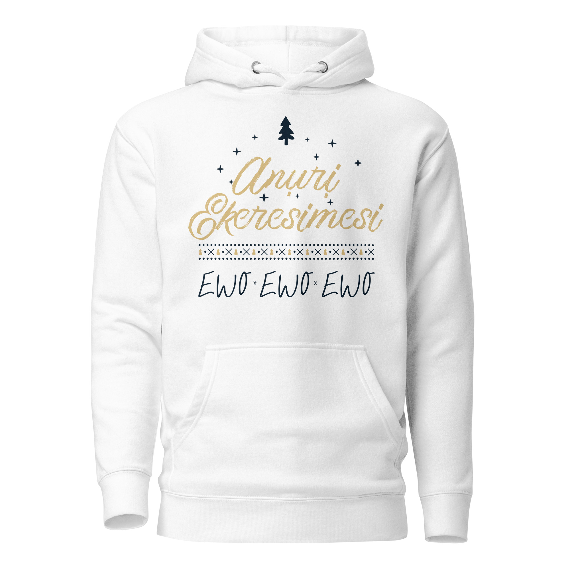 Aṅụrị Ekeresimesi Hoodie – Igbo “Merry Christmas” Unisex Streetwear | Cozy Fleece Hoodie - Image 7