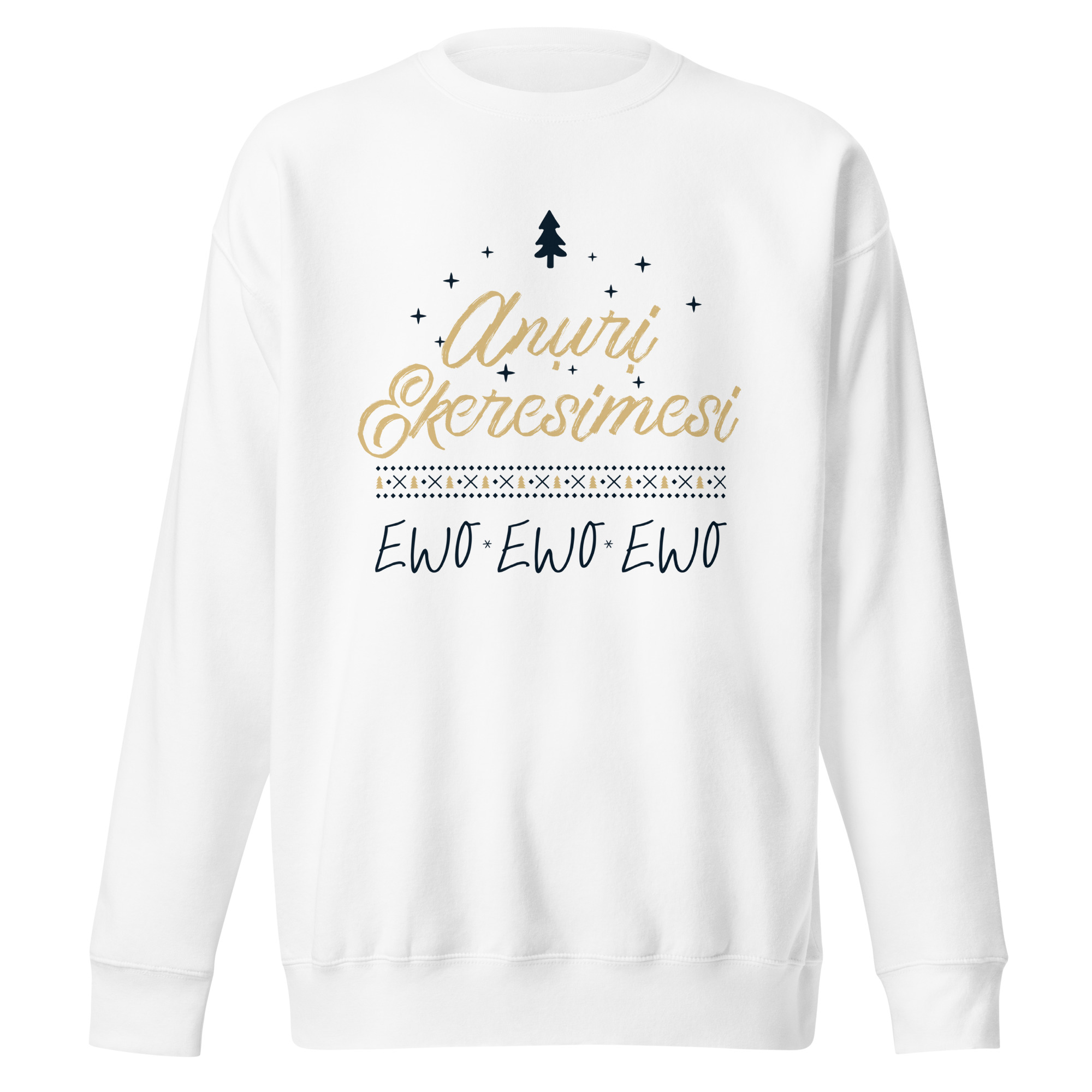 Aṅụrị Ekeresimesi Sweatshirt – Igbo “Merry Christmas” Holiday Sweater | Unisex Fleece Crewneck