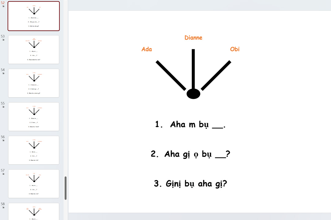Sample of Igbo Class